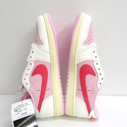 NIKE Air Jordan Travis Scott 1 Low Sneakers Pink Size 28cm