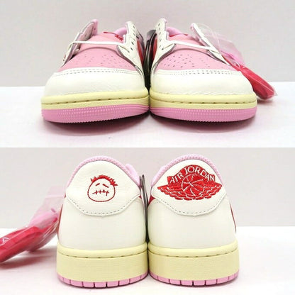 NIKE Air Jordan Travis Scott 1 Low Sneakers Pink Size 28cm