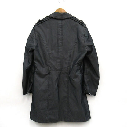 ETRO Double-Breasted Coat Gray Size 48