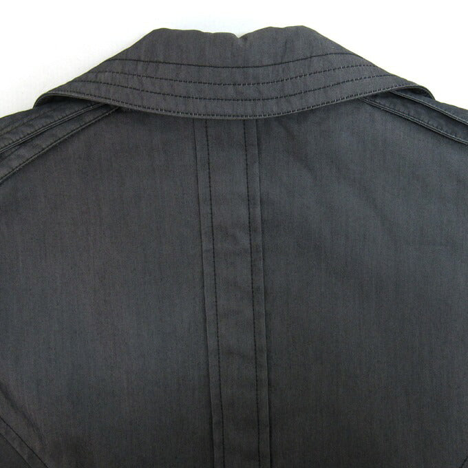 ETRO Double-Breasted Coat Gray Size 48