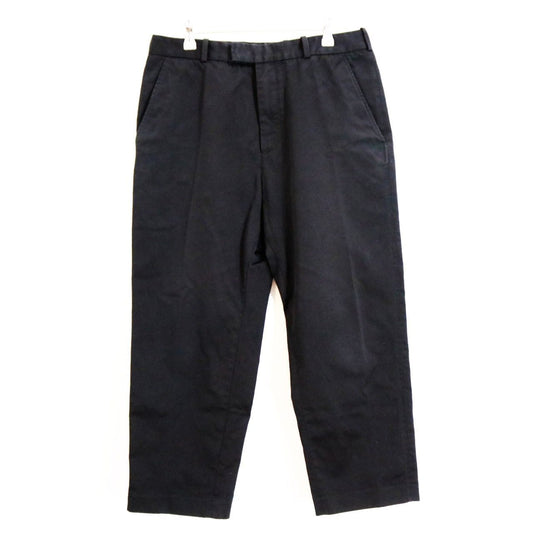 OAMC Cotton Wide Tapered Slacks Black Size 31