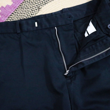 OAMC Cotton Wide Tapered Slacks Black Size 31