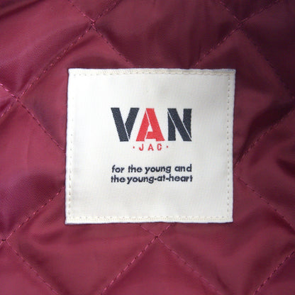 VAN JAC Leather-sleeved varsity jacket Size LL