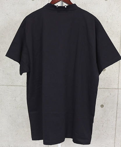 BALENCIAGA Pierced Cotton SS Tee Black Size L