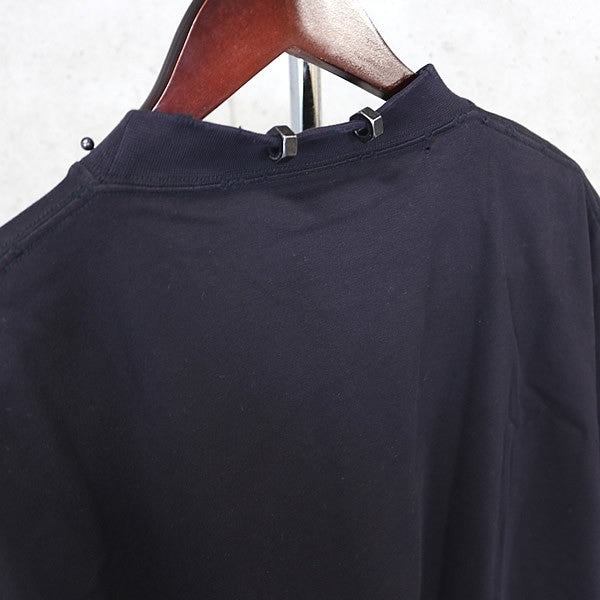 BALENCIAGA Pierced Cotton SS Tee Black Size L
