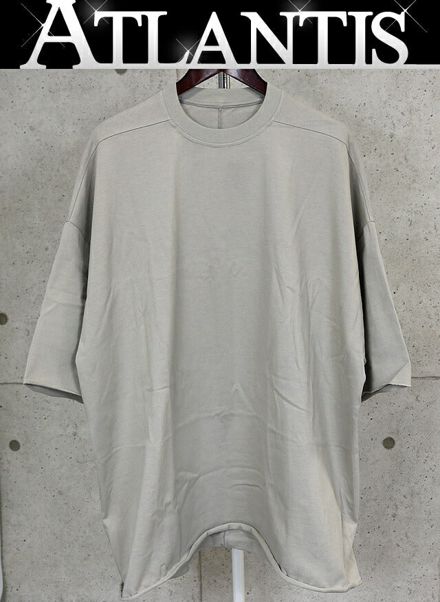 RICK OWENS Tommy Cotton SS Tee Pearl Size OS