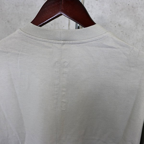 RICK OWENS Tommy Cotton SS Tee Pearl Size OS