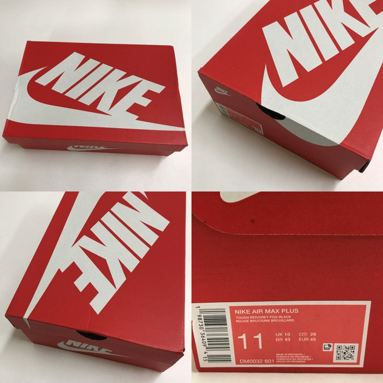 NIKE Air Max Plus 'Tough Red Black' Sneakers Size 29