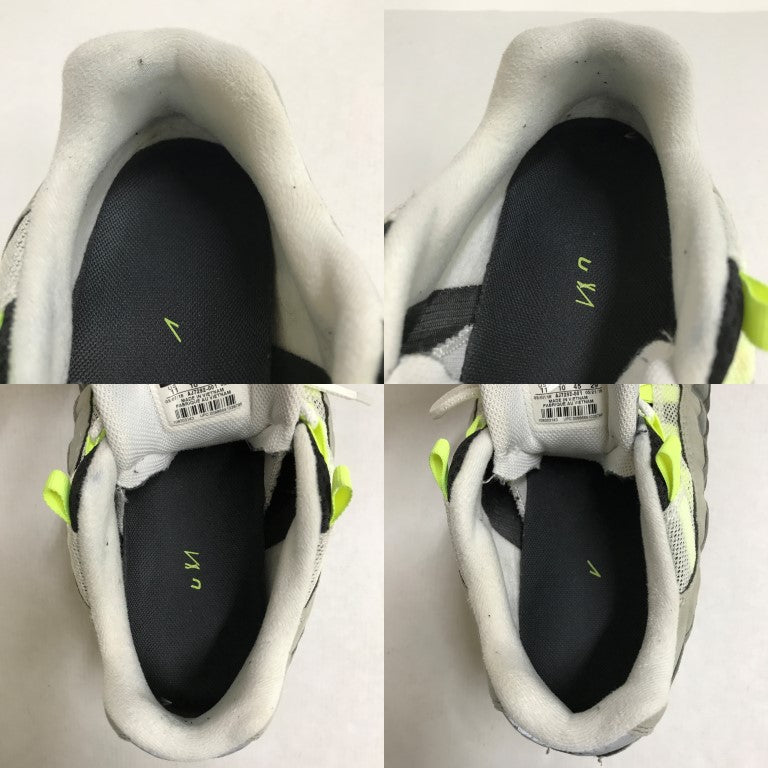 NIKE Air VaporMax 95 Neon Sneakers Black Gray Yellow Size 29