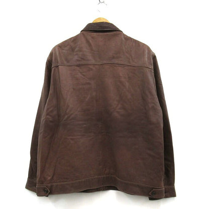 POLO RALPH LAUREN Lamb Leather Swing Jacket Brown Size XL