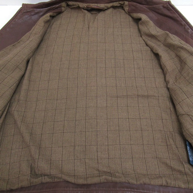 POLO RALPH LAUREN Lamb Leather Swing Jacket Brown Size XL