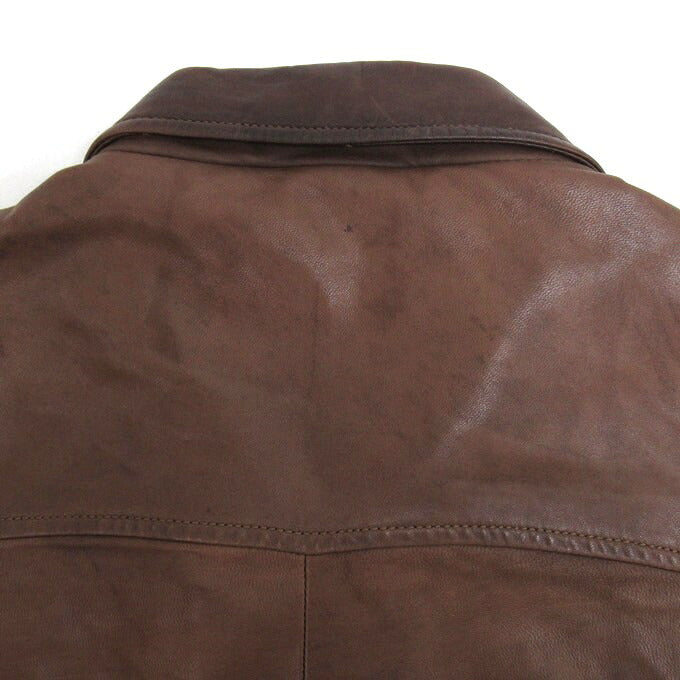 POLO RALPH LAUREN Lamb Leather Swing Jacket Brown Size XL