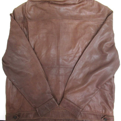 POLO RALPH LAUREN Lamb Leather Swing Jacket Brown Size XL