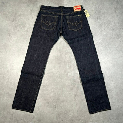 UNION BROS. UB1005 Selvedge Tapered Jeans Blue Size W38