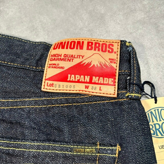UNION BROS. UB1005 Selvedge Tapered Jeans Blue Size W38