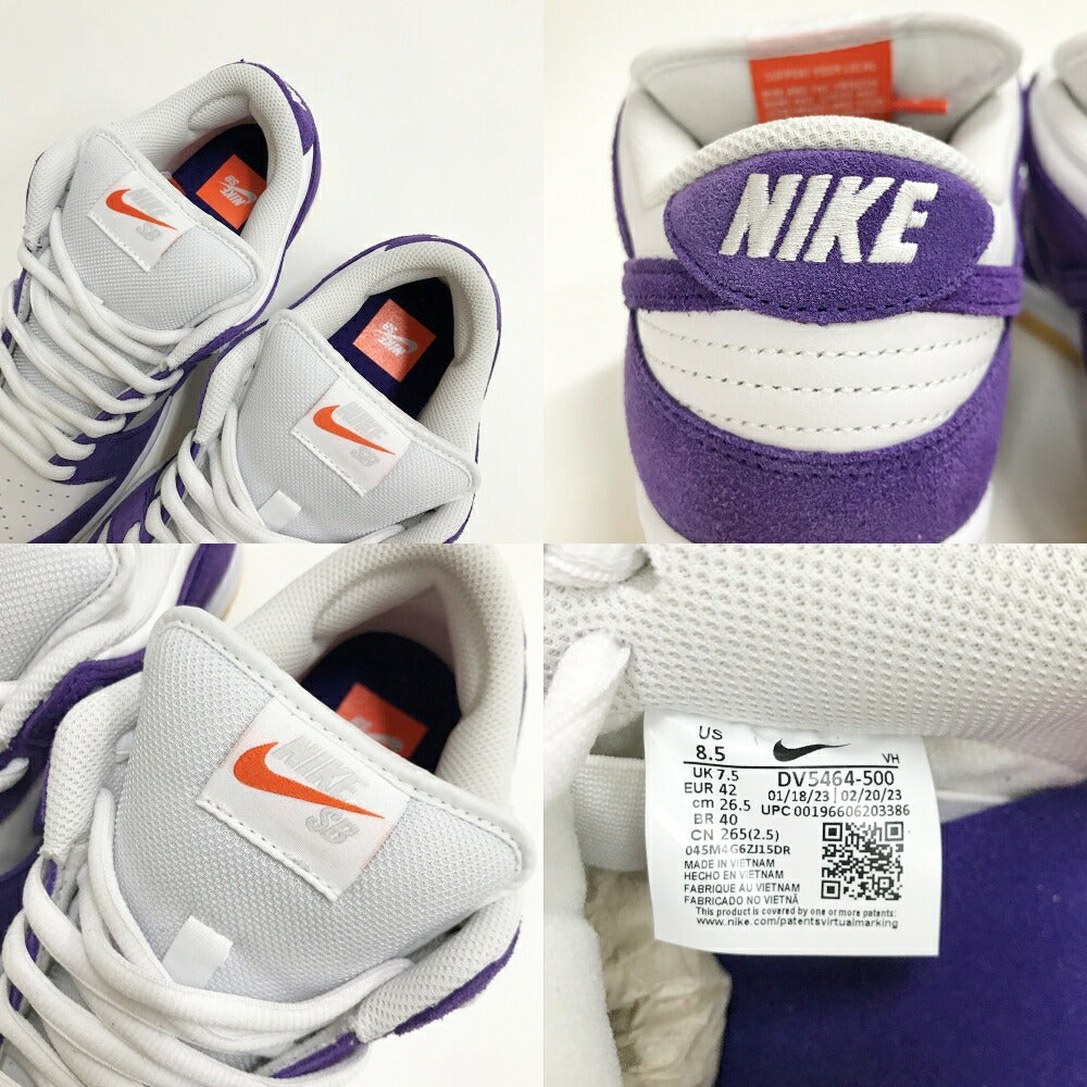 NIKE SB Dunk Low Pro ISO "Orange Label" Sneakers Size 8.5