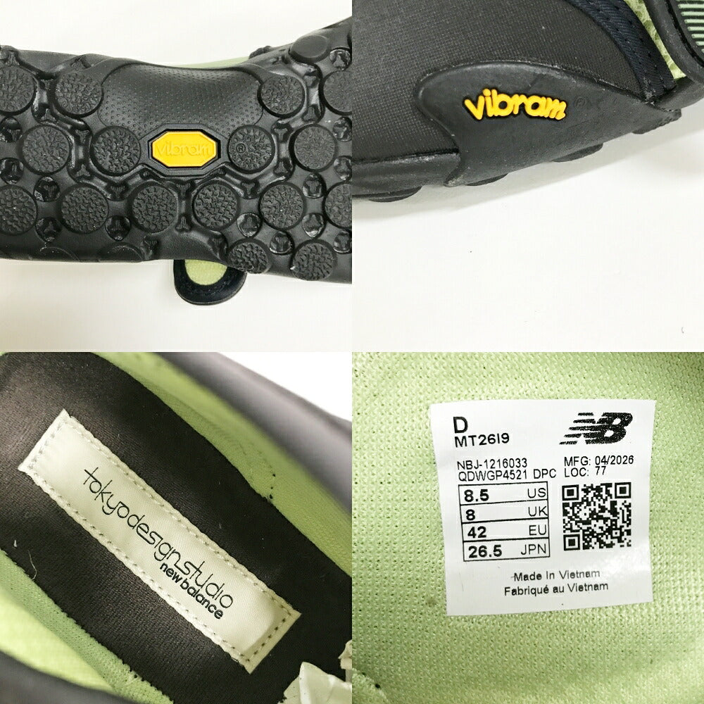 TOKYO DESIGN STUDIO New Balance Lime Black Sneakers Size 26.5cm