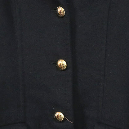 Louis Vuitton Navy Cashmere Blend Long Coat Size XS