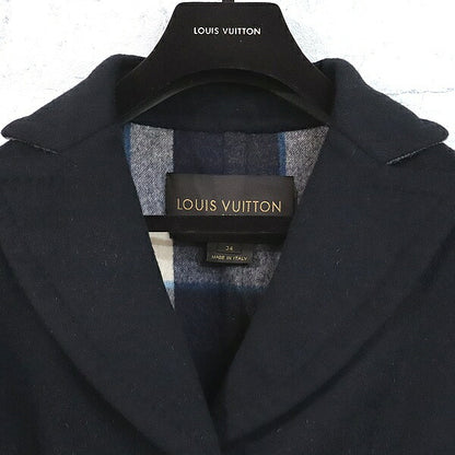 Louis Vuitton Navy Cashmere Blend Long Coat Size XS