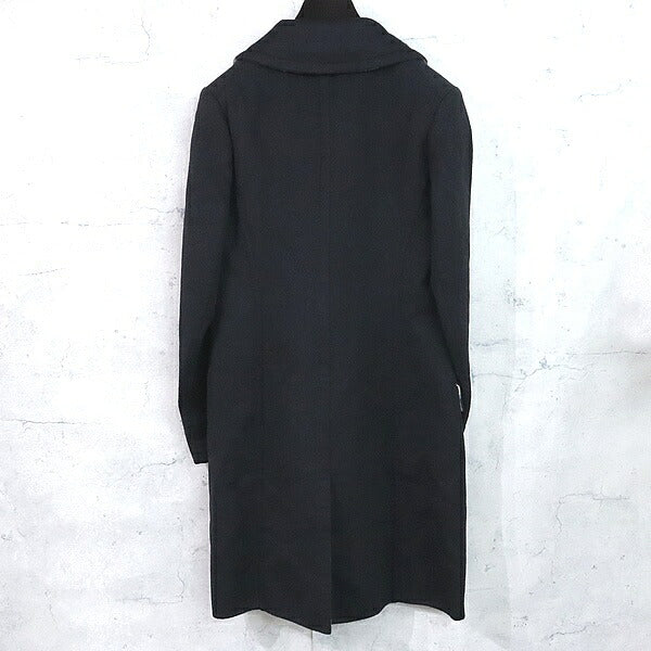 Louis Vuitton Navy Cashmere Blend Long Coat Size XS