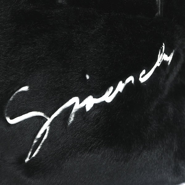 GIVENCHY Black Fur Tote Bag Handbag Size ONE SIZE