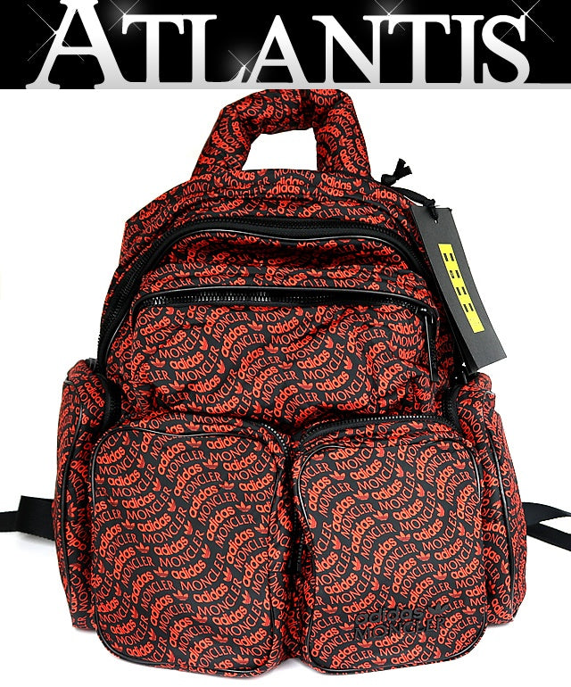 MONCLER x adidas Red Black Backpack Size ONE SIZE