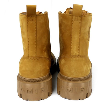 AMIRI MA Logo Suede Boots Brown Size EU 43
