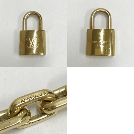 LOUIS VUITTON Gold Collier Cadena Necklace