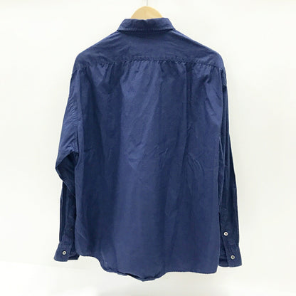 PORTER CLASSIC Roll-Up Dot Long Sleeve Shirt Navy Size M
