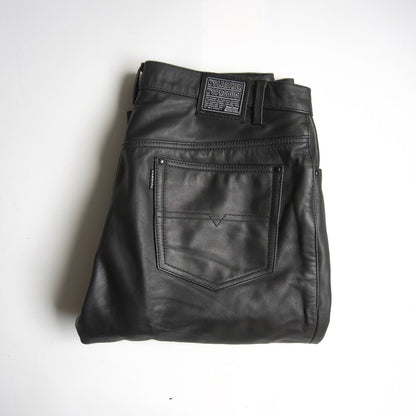 Kadoya Leather Pants Black Size 36