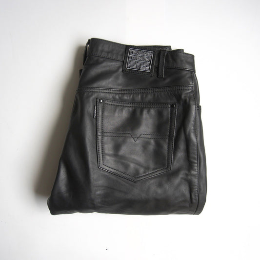 Kadoya Leather Pants Black Size 36