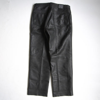 Kadoya Leather Pants Black Size 36