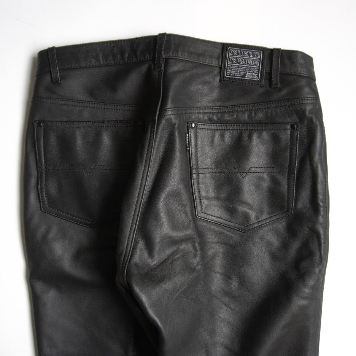 Kadoya Leather Pants Black Size 36