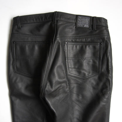 Kadoya Leather Pants Black Size 36