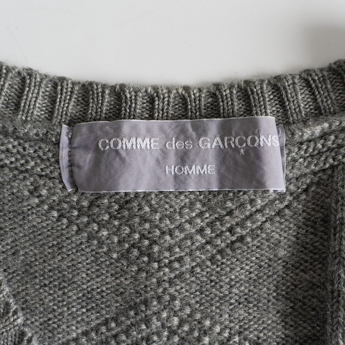 Comme des Garcons 00 Wool Cardigan Gray Size M
