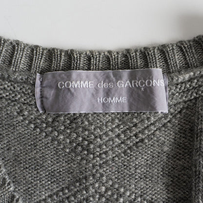 Comme des Garcons 00 Wool Cardigan Gray Size M