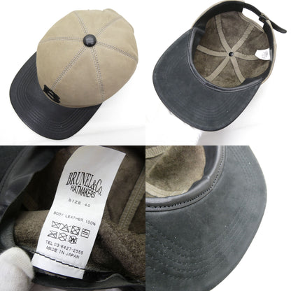 BRUNEL&Co.HATMAKERS Crown Blend All Leather Cap Brown