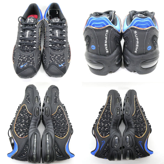 Supreme x NIKE Air Max Tailwind IV/S Sneakers Black Size 10