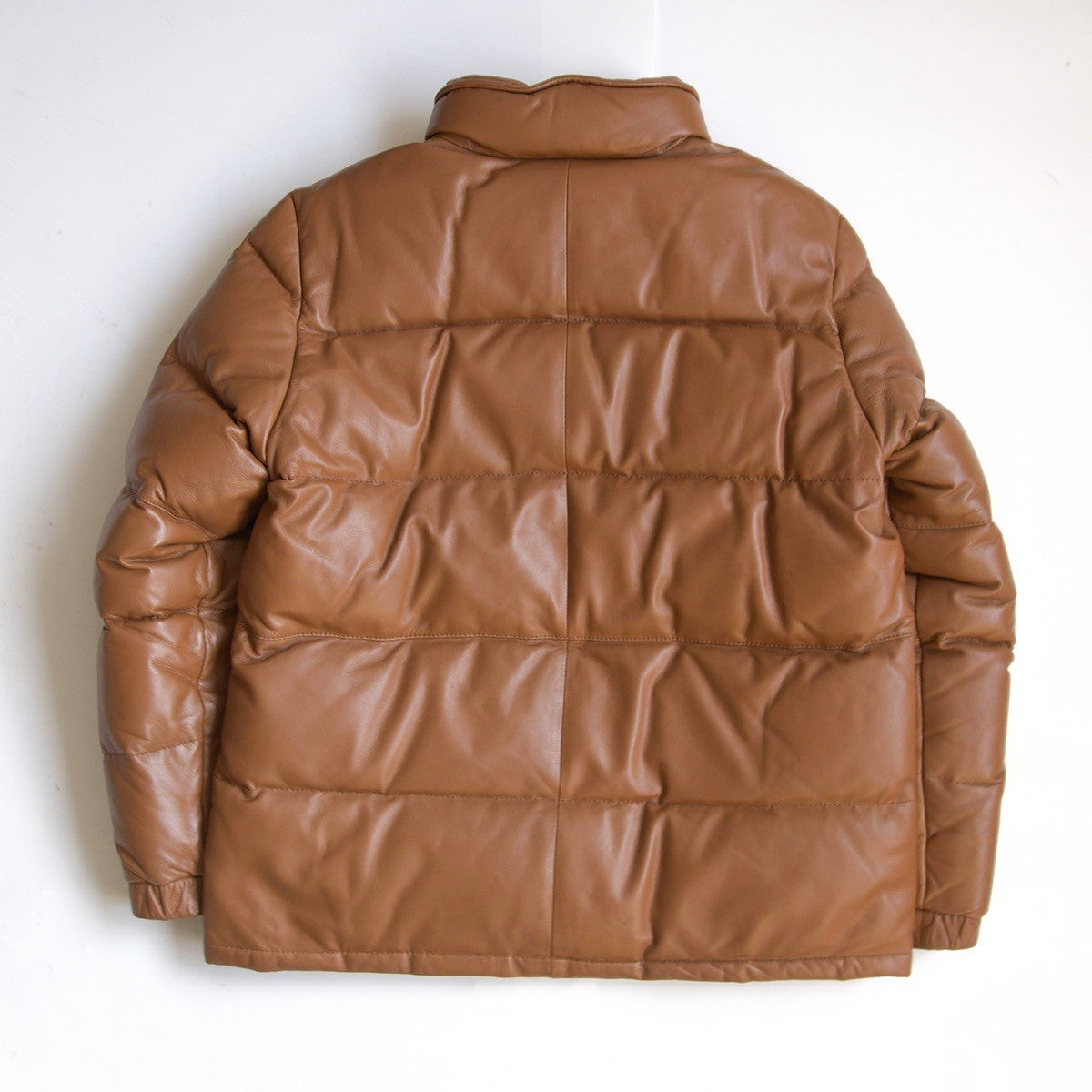 WIND ARMOR Leather Down Jacket Brown Size L