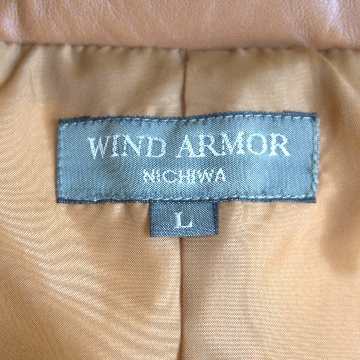 WIND ARMOR Leather Down Jacket Brown Size L