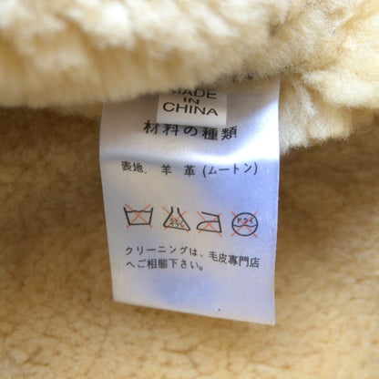 MORGAN PRODUCTIONS 46 B-3 Shearling Bomber Jacket Brown Size 46