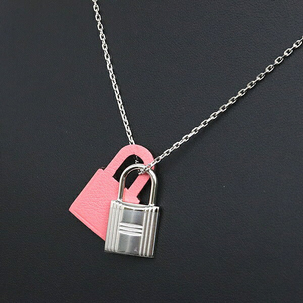 HERMES O'Kelly PM Cadena Necklace Rose Azalee Size ONE Multi