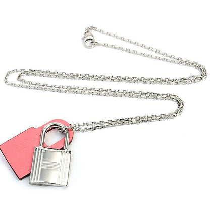 HERMES O'Kelly PM Cadena Necklace Rose Azalee Size ONE Multi