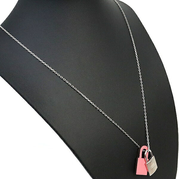 HERMES O'Kelly PM Cadena Necklace Rose Azalee Size ONE SIZE