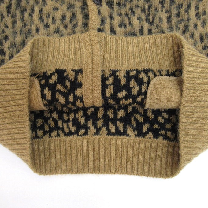 WACKO MARIA 22FW Leopard Heavy Mohair Cardigan Multi Size XL