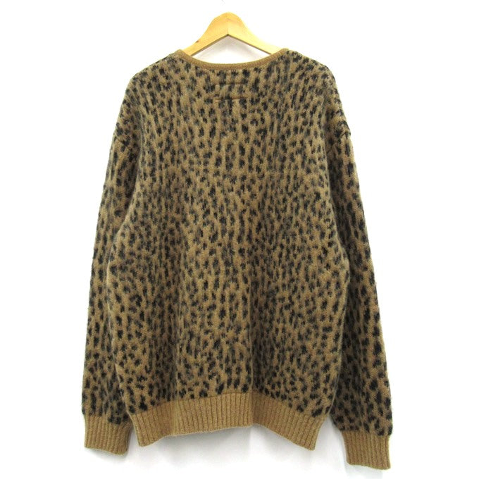 WACKO MARIA 22FW Leopard Heavy Mohair Cardigan Multi Size XL