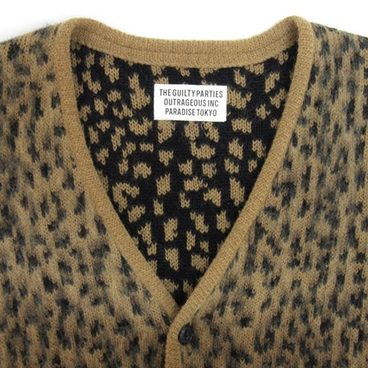 WACKO MARIA 22FW Leopard Heavy Mohair Cardigan Multi Size XL