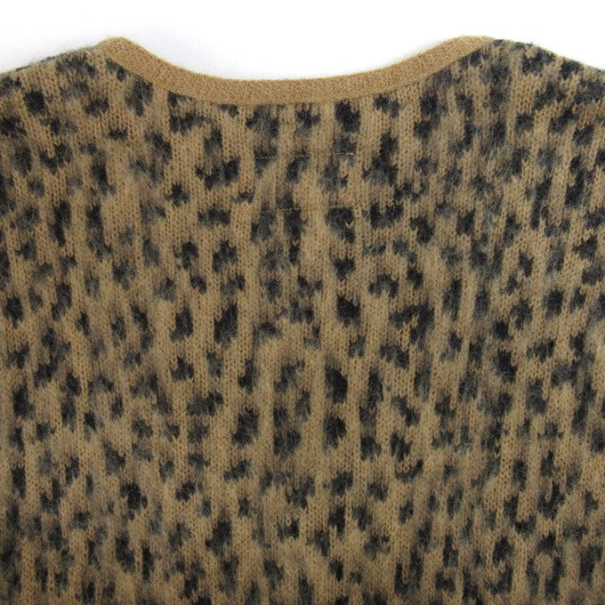 WACKO MARIA 22FW Leopard Heavy Mohair Cardigan Multi Size XL