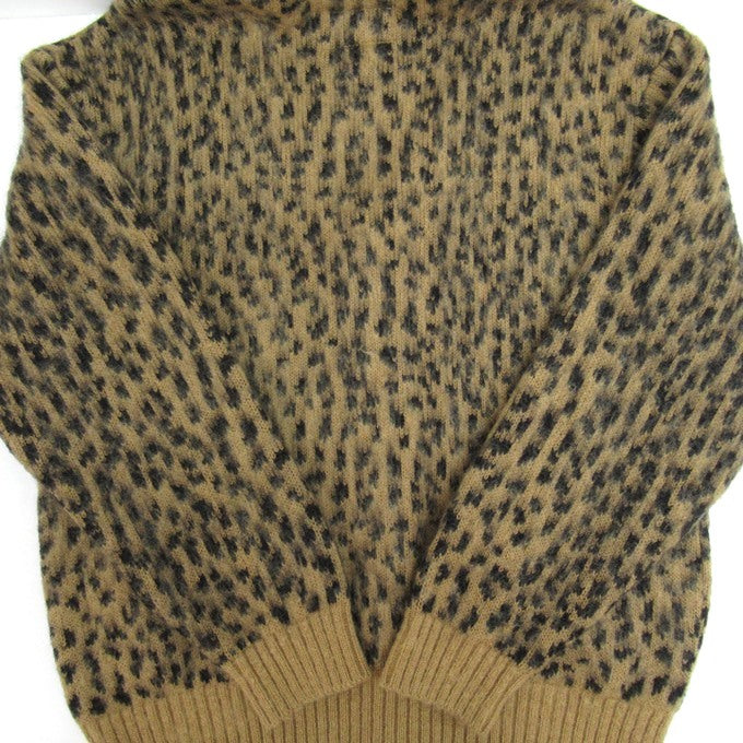 WACKO MARIA 22FW Leopard Heavy Mohair Cardigan Multi Size XL