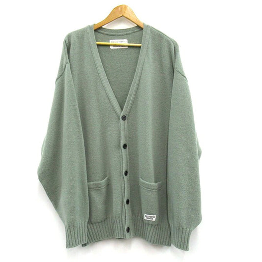 WACKO MARIA 22FW Classic Cardigan Mint Green Size XL